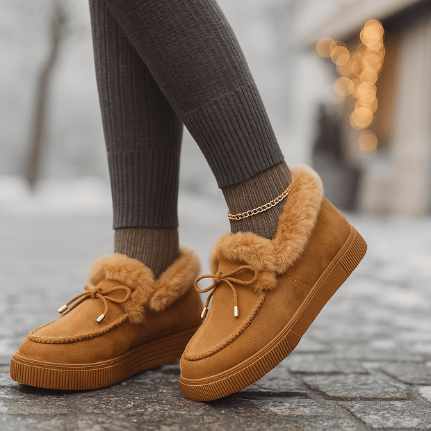 Mocasines para mujer de efecto afelpado - Esmira