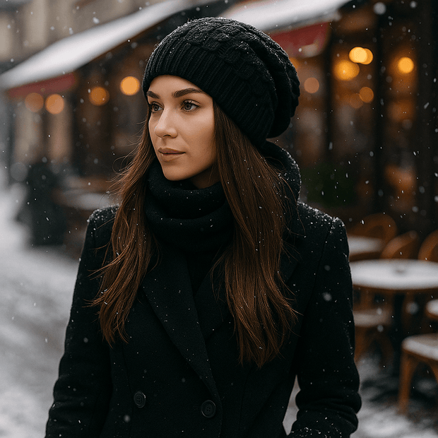 Gorro para mujer efecto punto grueso - Serane