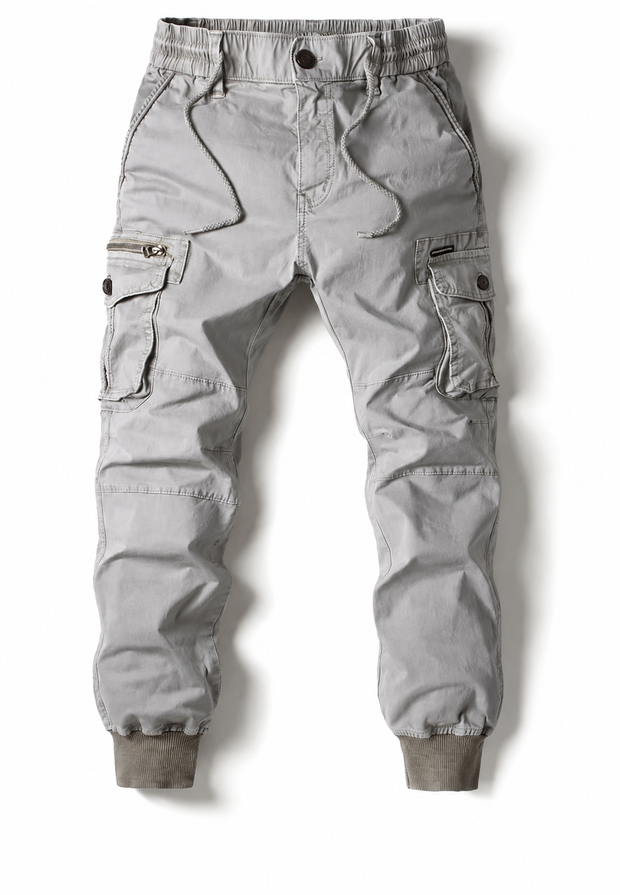 Pantalón jogger cargo hombre multibolsillos con cremallera - Nicolai