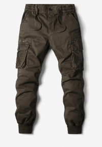 Pantalón jogger cargo hombre multibolsillos con cremallera - Nicolai