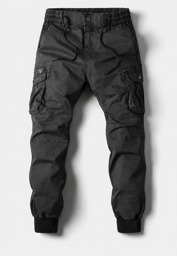 Pantalón jogger cargo hombre multibolsillos con cremallera - Nicolai