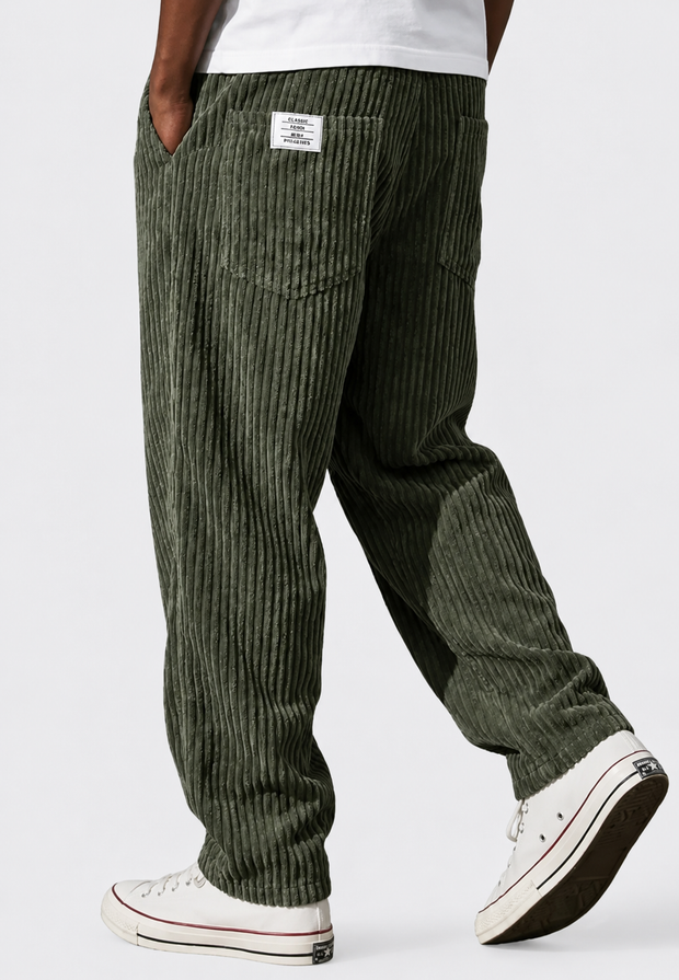 Pantalón de pana hombre corte holgado con bolsillos - Bastian