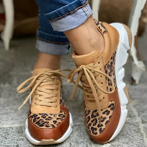 Eliana - Zapatillas de leopardo para mujer