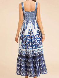 Bertha - Vestido fular estampado