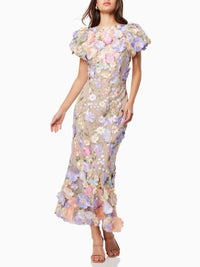 Floralina - Maxivestido de encaje floral