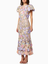 Floralina - Maxivestido de encaje floral