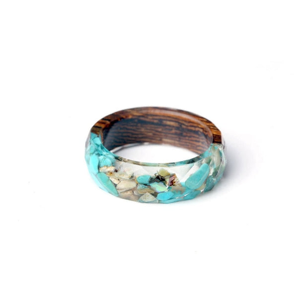 Luci - Anillo de Madera con Orquídea