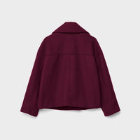 Chaqueta corta de lana con doble botonadura para mujer - Heidi