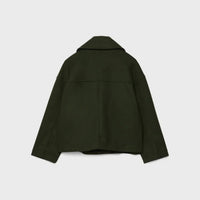 Chaqueta corta de lana con doble botonadura para mujer - Heidi