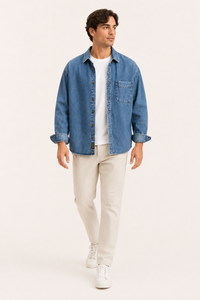 Camisa vaquera vintage para hombre - Paolo