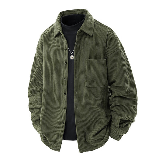 Sobrecamisa pana hombre corte amplio bolsillo pecho - Mads