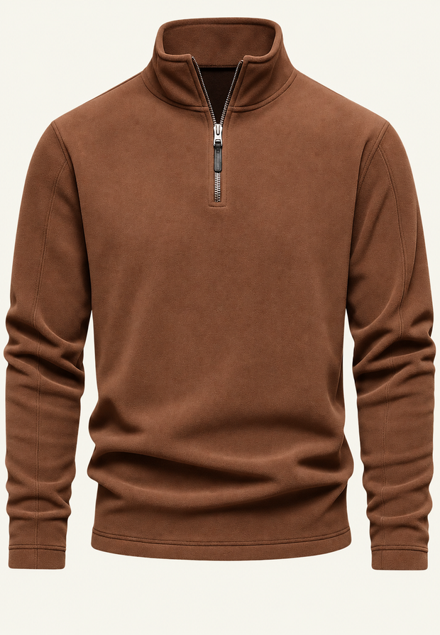 Sudadera hombre cuello alto media cremallera - Calder
