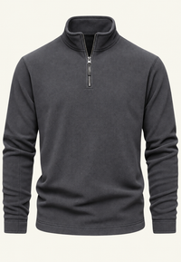 Sudadera hombre cuello alto media cremallera - Calder