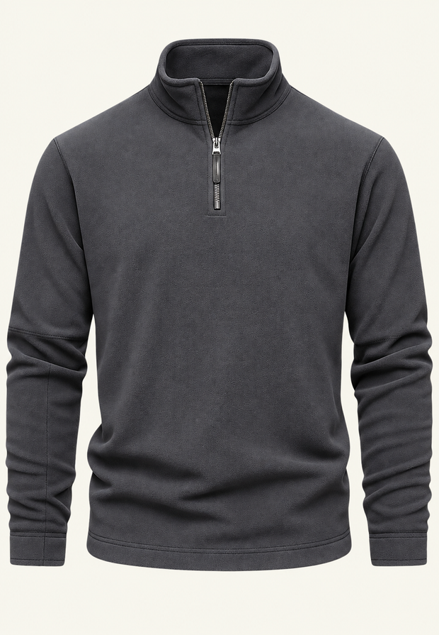 Sudadera hombre cuello alto media cremallera - Calder