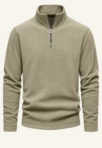 Sudadera hombre cuello alto media cremallera - Calder
