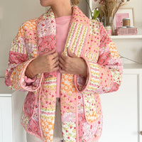 Chaqueta acolchada para mujer floral - Eirlys