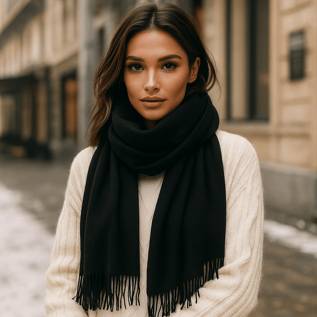 Yli suuri sekoitekashmirhuivi – Pehmeys ja eleganssi - EmiyoSuomi - Huivit