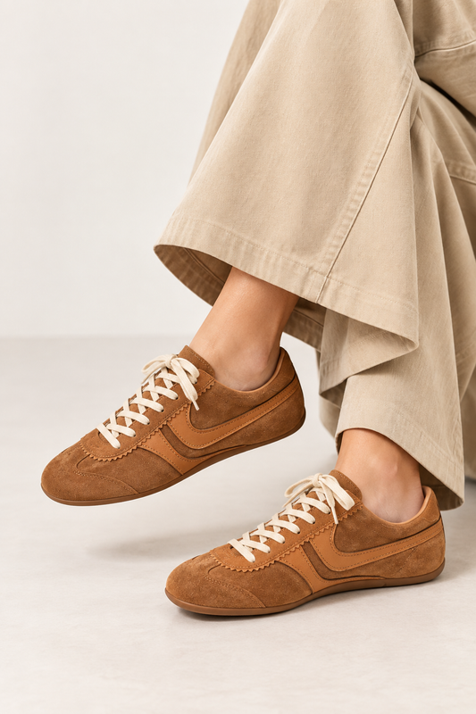 Zapatillas mujer barefoot retro paneles combinados - Alinda